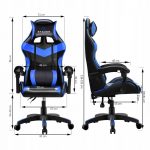 Геймерське крісло STAZER Coliber Чорно-синій - Ідеальний Комфорт для Тривалих Ігор - Зображення 4