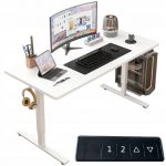 Електричний підйомний стіл MuvuHome Білий 160 см МОДЕРН 72-118см. Зручність та стиль для вашого робочого простору