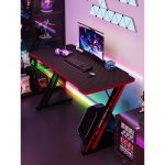 Геймерський стіл ATOS Carbon 140 x 60 - Просторий та стильний - Зображення 3