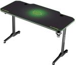 Ігровий комп'ютерний стіл ULTRADESK FRAG Green 140X60 см + підкладка - Стильний та зручний - Зображення 5