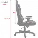 Геймерське крісло KRAKEN HELIOS чорно-червоний екошкіра-стиль та комфорт для справжніх геймерів - Зображення 6