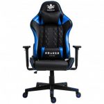 Геймерське крісло KRAKEN HELIOS: Чорно-синій стиль та комфорт з екошкіри - Зображення 2