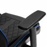 Геймерське крісло KRAKEN HELIOS: Чорно-синій стиль та комфорт з екошкіри - Зображення 10