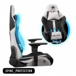 Геймерське крісло KRAKEN HELIOS - Тканина, Чорно-сірий - Максимальний Комфорт та Стиль - Зображення 8