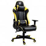 Геймерське крісло KRAKEN HELIOS чорно-жовтий екошкіра - яскравий дизайн та максимальний комфорт