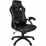 Геймерське крісло KRAKEN DRAKON екошкіра чорне - елегантний дизайн та комфорт