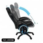 Геймерське крісло KRAKEN DRAKON екошкіра чорне - елегантний дизайн та комфорт - Зображення 10