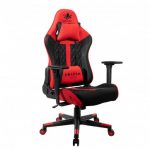 Геймерське крісло KRAKEN HELIOS тканина чорно-червоне - Королівський комфорт та стиль на геймерській арені - Зображення 2