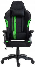 Геймерське крісло KRAKEN чорно-зелене - Максимальний комфорт та стиль для тривалих ігор - Зображення 3
