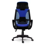 Стілець офісний з мікросіткою Прага - синій - Зображення 6