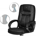 Шкіряне офісне крісло Sofatel 355 чорного кольору - Зображення 4