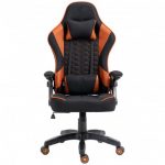 Геймерське крісло KRAKEN Feyton тканина чорно-помаранчева: Стильний дизайн та максимальний комфорт - Зображення 2