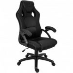 Геймерське крісло KRAKEN DRAKON BLACK SERIES з чорною тканиною – Преміальний комфорт та стиль