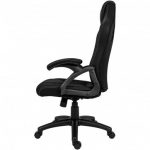 Геймерське крісло KRAKEN DRAKON BLACK SERIES з чорною тканиною – Преміальний комфорт та стиль - Зображення 3