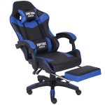 Геймерське крісло INFINI ESPACE чорно-синє - комфорт і підтримка для інтенсивних ігор та роботи в стильному дизайні - Зображення 3