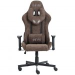 Геймерське крісло INFINI Luxor коричневе-Стильний дизайн та максимальний комфорт