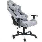 Геймерське крісло INFINI Luxor світло-сіре - Елегантний дизайн і комфорт - Зображення 4