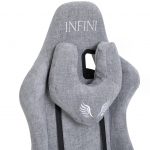 Геймерське крісло INFINI Luxor світло-сіре - Елегантний дизайн і комфорт - Зображення 5