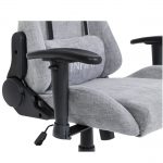 Геймерське крісло INFINI Luxor світло-сіре - Елегантний дизайн і комфорт - Зображення 7