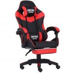 Геймерське крісло INFINI ESPACE чорно-червоне-Елегантний дизайн і максимальний комфорт - Зображення 3