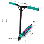 Трюковий самокат SOKE XTR, бірюзово-рожевий - Зображення 12