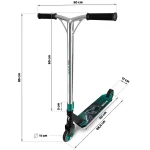 Трюковий самокат SOKE PRO, сріблясто-бірюзовий - Зображення 13