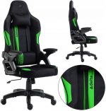 Геймерське крісло KRAKEN чорно-зелене - Максимальний комфорт та стиль для тривалих ігор