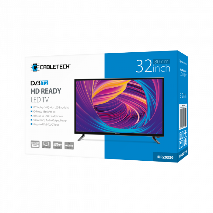 Телевізор Cabletech 32" HD - Зображення 9