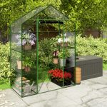 Теплиця з двома стелажами 140 x 71 x 195 см Plonos 4922 - Компактна та зручна - Зображення 3