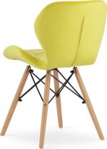 Крісло MUFART ELVA 3369 із жовтої оксамитової тканини: Елегантність вашого інтер'єру - Зображення 3