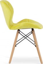 Крісло MUFART ELVA 3369 із жовтої оксамитової тканини: Елегантність вашого інтер'єру - Зображення 4