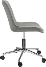 Офісне крісло Szchara Pietro сіре оксамитове Елегантність та комфорт - Зображення 2
