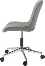 Офісне крісло Szchara Pietro сіре оксамитове Елегантність та комфорт - Зображення 3