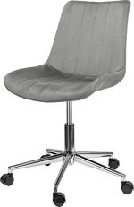 Офісне крісло Szchara Pietro сіре оксамитове Елегантність та комфорт - Зображення 4