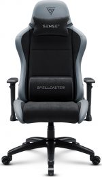 Геймерське крісло SENSE7 Spellcaster FUKU XL PU чорний/сірий - Ідеальне поєднання комфорту та стилю для геймерів - Зображення 3