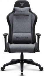 Геймерське крісло SENSE7 Spellcaster FUKU XL тканинне крісло чорно-сірий - Максимальний комфорт і стиль для геймерів - Зображення 3