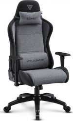 Геймерське крісло SENSE7 Spellcaster FUKU XL тканинне крісло чорно-сірий - Максимальний комфорт і стиль для геймерів
