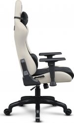 SENSE7 Spellcaster FUKU PU Крісло чорний/бежевий Ідеальний комфорт і елегантний дизайн для геймерів - Зображення 5