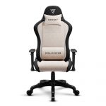 Тканинне крісло SENSE7 Spellcaster FUKU чорно-бежевий Динамічний дизайн та комфорт для геймерів - Зображення 3