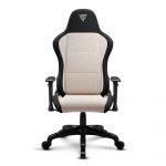 Тканинне крісло SENSE7 Spellcaster FUKU чорно-бежевий Динамічний дизайн та комфорт для геймерів - Зображення 4