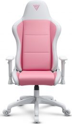 Крісло SENSE7 Spellcaster FUKU PU біло-рожевий Стильний комфорт для геймерів у яскравих кольорах - Зображення 4