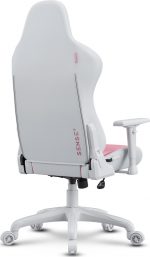 Крісло SENSE7 Spellcaster FUKU PU біло-рожевий Стильний комфорт для геймерів у яскравих кольорах - Зображення 7