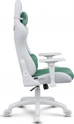 Геймерське крісло SENSE7 Spellcaster FUKU PU Крісло білий/зелений Стиль і комфорт для геймерів у яскравих кольорах - Зображення 5