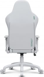 Геймерське крісло SENSE7 Spellcaster FUKU PU Крісло білий/зелений Стиль і комфорт для геймерів у яскравих кольорах - Зображення 8