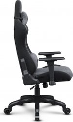 Тканинне крісло SENSE7 Spellcaster FUKU чорно-сірий Комфорт і стиль для геймерів у елегантному дизайні - Зображення 5