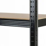 Металевий стелаж FUNFIT 180x 90x40 см на 5 полиць 875 кг. чорний - Зображення 3