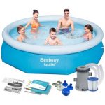 Надувний басейн Bestway 57270, 305 х 76 см з фільтруючим насосом – ідеальне рішення для відпочинку у власному дворі