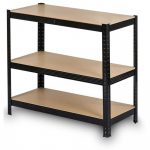 Металевий стелаж LEGGER DG-200-1 180x 90x40 см на 5 полиць 1000 кг. чорний - Зображення 2