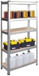 Металевий стелаж LEGGER DG-200 180x 90x40 см на 5 полиць 1000 кг. - Зображення 3