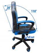 ІГРОВЕ КРІСЛО COBRA JUNIOR СИНІЙ І ЧОРНИЙ - Зображення 5